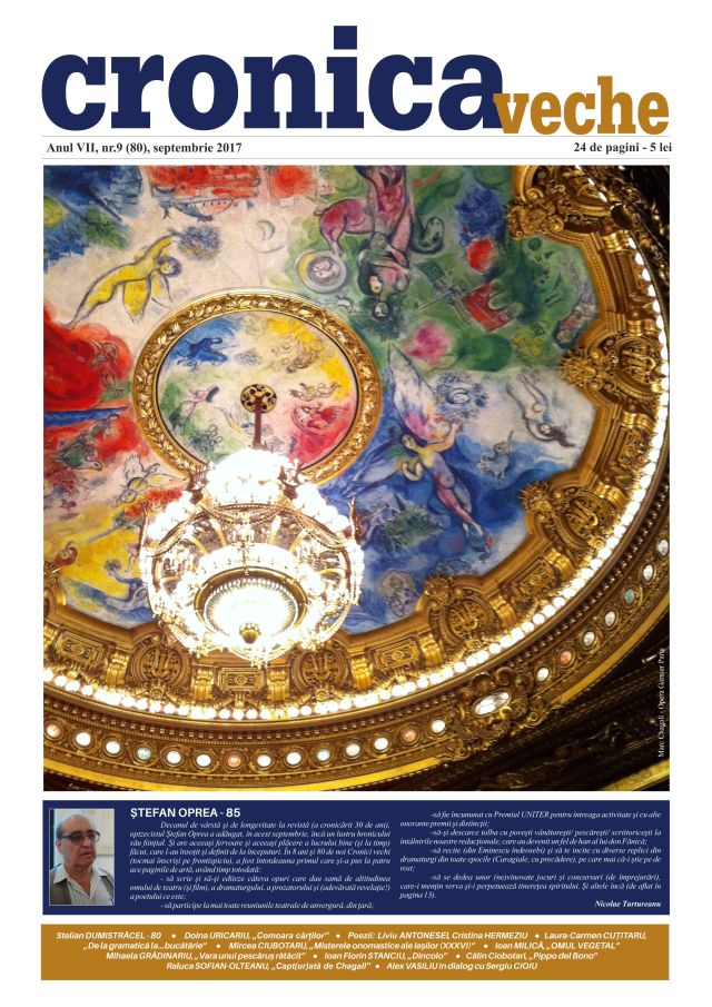 COPERTA - Revista Cronica Veche - SEPTEMBRIE - F